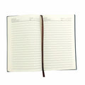 shengyoude Business A5 PU Leather Notebook 8mm Grid 200 Pages Black by Deal US