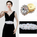 LICHLIN 100pcs 12mm Sunflower Claw Rhinestones Gold Base Mix Color by Deal US