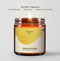 Generic English Pear & Freesia Scented Soy Candle Black Jar Chroma by Deal US