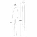 CATHYLIN Wedding Cake Knife & Server Set, Italian Style, 2 pcs, Yellow by Deal US