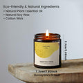 Generic English Pear & Freesia Scented Soy Candle Black Jar Chroma by Deal US