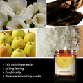 Generic English Pear & Freesia Scented Soy Candle Black Jar Chroma by Deal US