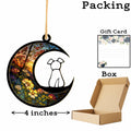 LOVELYPOD Dog Ornament Suncatcher Memorial Gift White 4 Inch by Deal US
