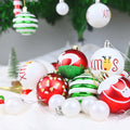yintok Christmas Ornaments Balls 37ct 2.36" & 1.18" Red Green White Xmas by Deal US