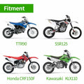 MOPASEN 7/8"" 22mm and 24mm Universal Motorcycle Grips Hand Grips for Kawasaki by Deal US