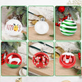 yintok Christmas Ornaments Balls 37ct 2.36" & 1.18" Red Green White Xmas by Deal US