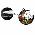 LOVELYPOD Dog Ornament Suncatcher Memorial Gift White 4 Inch by Deal US