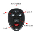 QUBANGGA Keyless Entry Remote Replacement Key Fob Clicker Transmitter fit for by Deal US