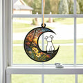 LOVELYPOD Dog Ornament Suncatcher Memorial Gift White 4 Inch by Deal US