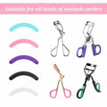 HaiFafafaing 48 Pcs Silicone Eyelash Curler Pads Multi Color with Box by Deal US