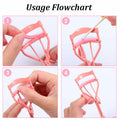 HaiFafafaing 48 Pcs Silicone Eyelash Curler Pads Multi Color with Box by Deal US