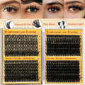 Starryzoom Lash Clusters Kit 525Pcs D-Curl 10-18MM Natural Full Volume by Deal US