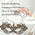 Gold Masquerade Mask For Women - Lace Masquerade Masks for Masquerade Party, by Deal US