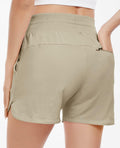 Haimont Women's Cotton Sweat Shorts 4" Khaki Loose Fit Pockets Size XL by Deal US