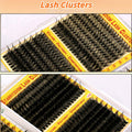 Starryzoom Lash Clusters Kit 525Pcs D-Curl 10-18MM Natural Full Volume by Deal US