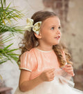 CÉLLOT 4.5" Shining Gold Hair Bows Alligator Clips 2 Pack by Deal US