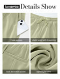 luvamia Women's Loose High Waist Lint Green Shorts Size Small by Deal US
