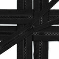 YAKA 4PCS #5 22in Separating Jacket Zippers Black Molded Plastic Size 22in by Deal US