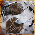 Suncalla 2 Pcs Mullet Wig Eyewear Retainer Light Brown Funny Party Cosplay by Deal US