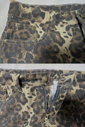 TYSSEDAL Women's Leopard Print Denim Mini Skirt High Waisted Small by Deal US