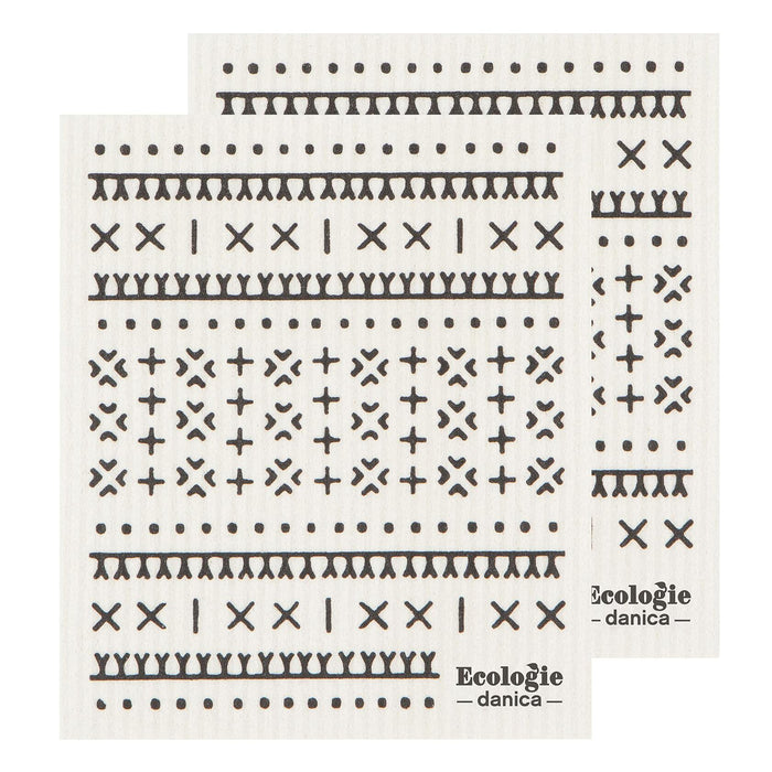 Ecologie Swedish Sponge Reusable Dishcloth, Onyx 2 Count by Deal US