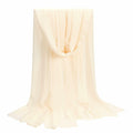 QIUTIMIY Sheer Chiffon Shawl Wrap Elegant Wedding Evening Scarf White W70cm by Deal US