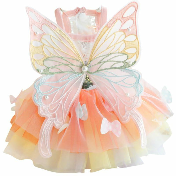 Dog Princess Dress Small Dogs Butterfly Costume Pet Girl Outfit XL Summer by Deal US