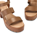 OPEN BOX MySoft Women’s Platform Sandals, Ankle Strap, 3" Block Heel, Open Toe by Deal US