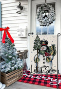 Fapulee Winter Snowman Garden Flag – 12x18in Double-Sided Christmas Yard Decor by Deal US