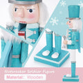 VorFor 4.7" Christmas Nutcracker Ornaments – Wooden Soldier Decor Set by Deal US