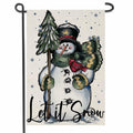 Fapulee Winter Snowman Garden Flag – 12x18in Double-Sided Christmas Yard Decor by Deal US