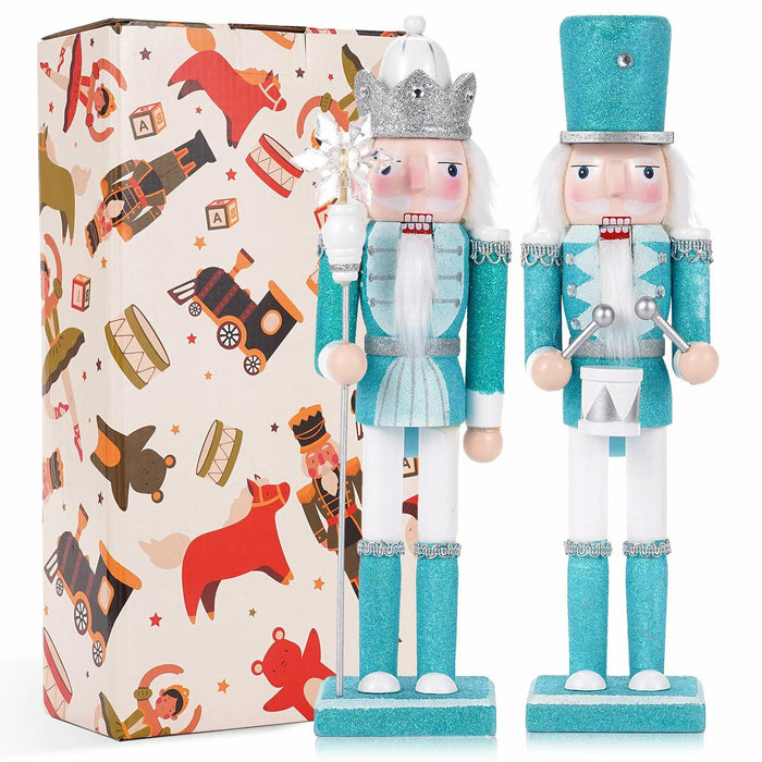 VorFor 4.7" Christmas Nutcracker Ornaments – Wooden Soldier Decor Set by Deal US