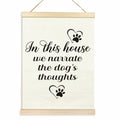 TAEDIN Dog Wall Art – “In This House We Narrate the Dog’s Thoughts” 12x16 by Deal US