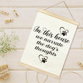 TAEDIN Dog Wall Art – “In This House We Narrate the Dog’s Thoughts” 12x16 by Deal US