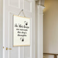 TAEDIN Dog Wall Art – “In This House We Narrate the Dog’s Thoughts” 12x16 by Deal US