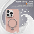 LOHASIC iPhone 15 Pro Max Case MagSafe Silicone Stand Shockproof Purple by Deal US