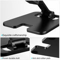 Meliya Foldable Aluminum Adjustable Cell Phone Stand Holder for Desk Silver by Deal US