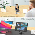 Meliya Foldable Aluminum Adjustable Cell Phone Stand Holder for Desk Silver by Deal US
