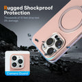 LOHASIC iPhone 15 Pro Max Case MagSafe Silicone Stand Shockproof Purple by Deal US