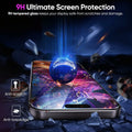 MINSLIS iPhone 16 Pro Screen Protector 9H Tempered Glass HD Clear Case Friendly by Deal US
