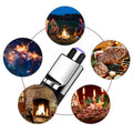 2PCS USB Rechargeable Arc Candle Lighter Windproof Flameless Black by Deal US