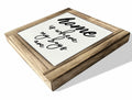 Rustic Wood Sign Inspirational Plaque 'Home Is Where My Boys Are' by Deal US