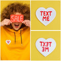 8 Heart-Shaped Embroidered Patches Sew-On DIY Applique for Jeans & Dress by Deal US