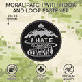 Funny Tactical Morale Patch "I Hate People" for Jackets, Bags, Gear by Deal US