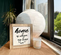 Rustic Wood Sign Inspirational Plaque 'Home Is Where My Boys Are' by Deal US