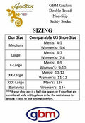GBM Geckos - Plush Double Tread Non-Slip Safety Socks 2-PACK (Navy Blue, Medium) by Deal US