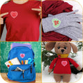 8 Heart-Shaped Embroidered Patches Sew-On DIY Applique for Jeans & Dress by Deal US