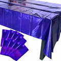 JXPARTYY Iridescent Plastic Tablecloths 4 Pack 54x108 Disposable Party Yellow by Deal US