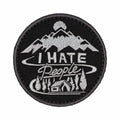 Funny Tactical Morale Patch "I Hate People" for Jackets, Bags, Gear by Deal US