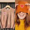 8 Heart-Shaped Embroidered Patches Sew-On DIY Applique for Jeans & Dress by Deal US